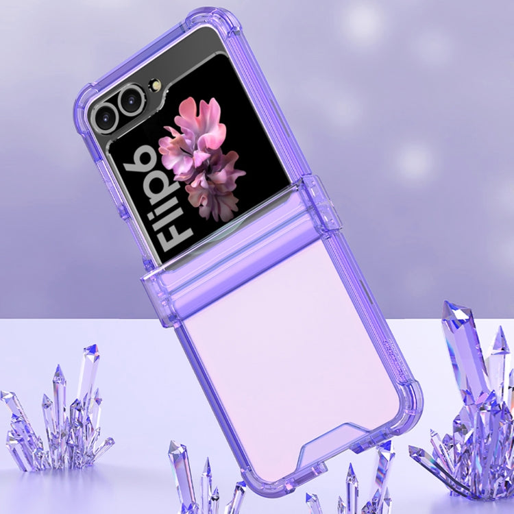 For Samsung Galaxy Z Flip6 GKK Airbag Hinge Full Coverage Phone Case(Purple) - Galaxy Z Flip6 5G Cases by GKK | Online Shopping South Africa | PMC Jewellery | Buy Now Pay Later Mobicred