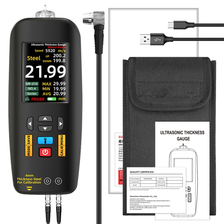 BSIDE T7 2.8 inch TFT Color Screen Ultrasonic Thickness Gauge - Coating Thickness Gauge by BSIDE | Online Shopping South Africa | PMC Jewellery | Buy Now Pay Later Mobicred