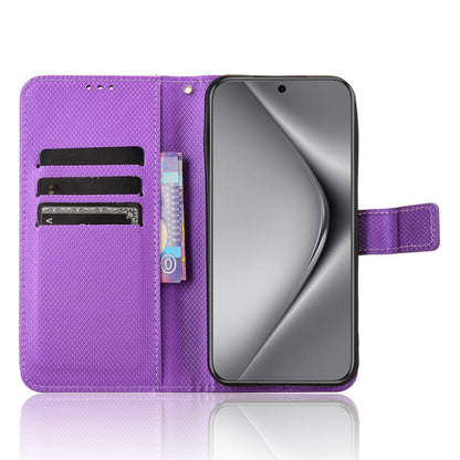 For Huawei Pura 70 Diamond Texture Leather Phone Case(Purple) - Huawei Cases by PMC Jewellery | Online Shopping South Africa | PMC Jewellery | Buy Now Pay Later Mobicred