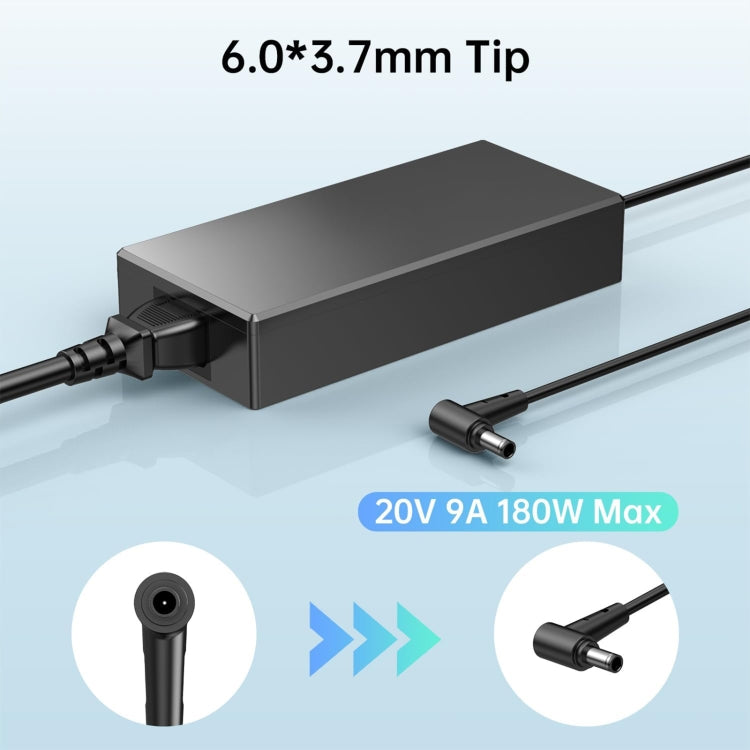 180W 20V 9A Laptop Notebook Power Adapter For Asus 6.0 x 3.7mm, Plug:UK Plug - For Asus by PMC Jewellery | Online Shopping South Africa | PMC Jewellery | Buy Now Pay Later Mobicred