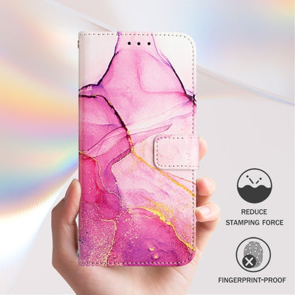 For Blackview A52 PT003 Marble Pattern Flip Leather Phone Case(Pink Purple Gold) - More Brand by PMC Jewellery | Online Shopping South Africa | PMC Jewellery | Buy Now Pay Later Mobicred