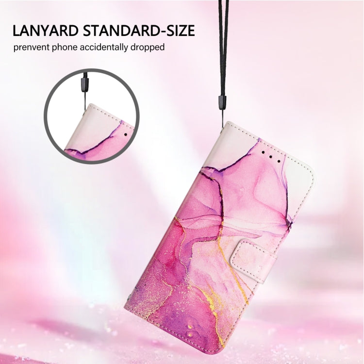 For Blackview A52 PT003 Marble Pattern Flip Leather Phone Case(Pink Purple Gold) - More Brand by PMC Jewellery | Online Shopping South Africa | PMC Jewellery | Buy Now Pay Later Mobicred