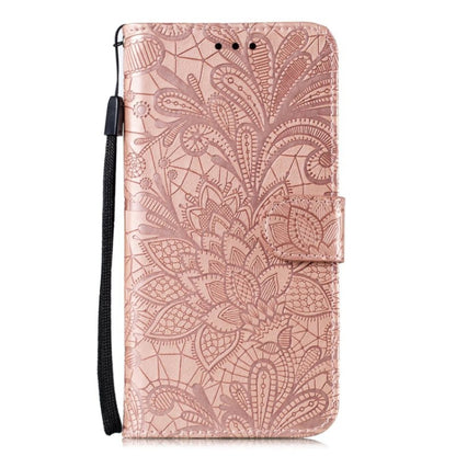 For Motorola Moto G Power 5G 2024 Lace Flower Embossing Flip Leather Phone Case(Rose Gold) - Motorola Cases by PMC Jewellery | Online Shopping South Africa | PMC Jewellery | Buy Now Pay Later Mobicred