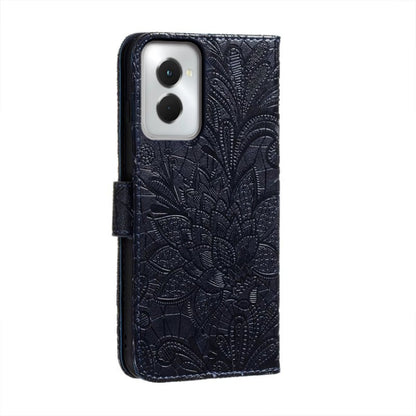 For Motorola Moto G Power 5G 2024 Lace Flower Embossing Flip Leather Phone Case(Dark Blue) - Motorola Cases by PMC Jewellery | Online Shopping South Africa | PMC Jewellery | Buy Now Pay Later Mobicred