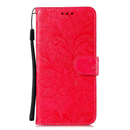 For Motorola Moto G Power 5G 2024 Lace Flower Embossing Flip Leather Phone Case(Red) - Motorola Cases by PMC Jewellery | Online Shopping South Africa | PMC Jewellery | Buy Now Pay Later Mobicred