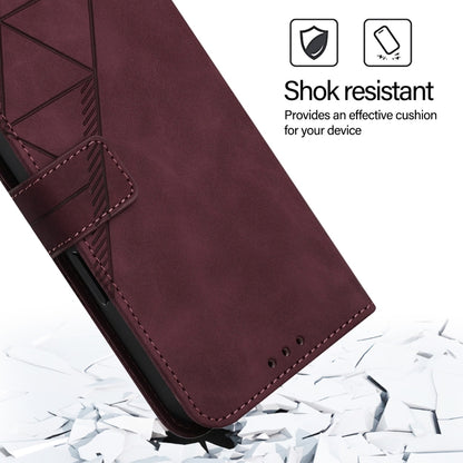 For Blackview A52 Crossbody 3D Embossed Flip Leather Phone Case(Wine Red) - More Brand by PMC Jewellery | Online Shopping South Africa | PMC Jewellery | Buy Now Pay Later Mobicred