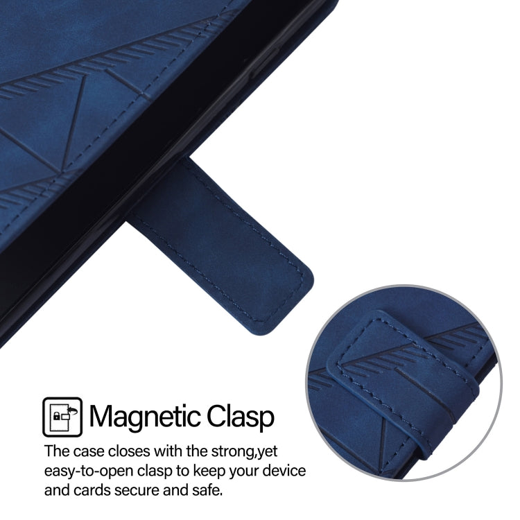 For Blackview A52 Crossbody 3D Embossed Flip Leather Phone Case(Blue) - More Brand by PMC Jewellery | Online Shopping South Africa | PMC Jewellery | Buy Now Pay Later Mobicred