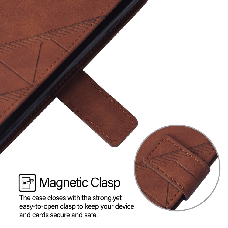 For Blackview A52 Crossbody 3D Embossed Flip Leather Phone Case(Brown) - More Brand by PMC Jewellery | Online Shopping South Africa | PMC Jewellery | Buy Now Pay Later Mobicred