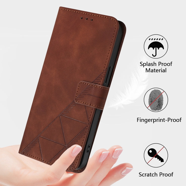 For Blackview A52 Crossbody 3D Embossed Flip Leather Phone Case(Brown) - More Brand by PMC Jewellery | Online Shopping South Africa | PMC Jewellery | Buy Now Pay Later Mobicred