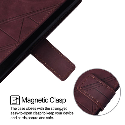 For Blackview A53 Crossbody 3D Embossed Flip Leather Phone Case(Wine Red) - More Brand by PMC Jewellery | Online Shopping South Africa | PMC Jewellery | Buy Now Pay Later Mobicred