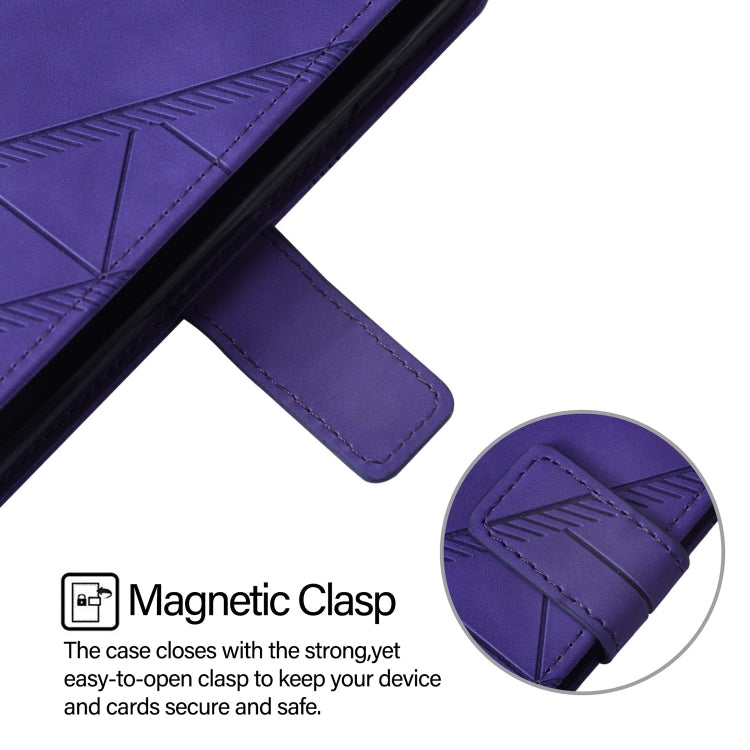 For Blackview A53 Crossbody 3D Embossed Flip Leather Phone Case(Purple) - More Brand by PMC Jewellery | Online Shopping South Africa | PMC Jewellery | Buy Now Pay Later Mobicred