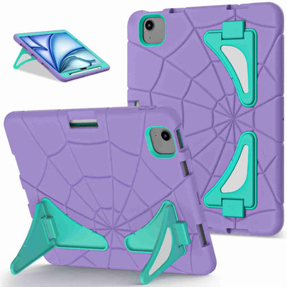 For iPad Air 11 2024 Silicone + PC Shockproof Protective Tablet Case(Purple Mint Green) - iPad Air 11 2024 Cases by PMC Jewellery | Online Shopping South Africa | PMC Jewellery | Buy Now Pay Later Mobicred