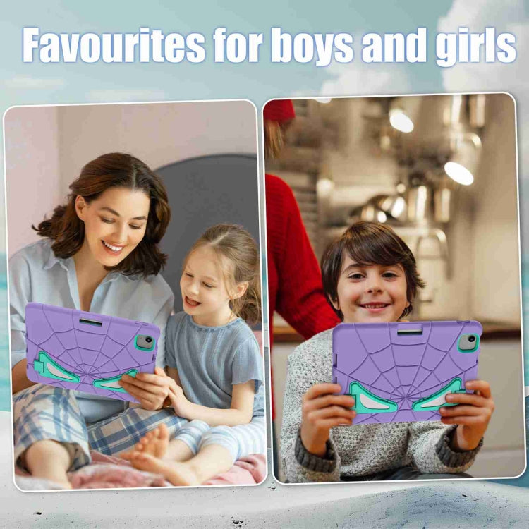 For iPad Air 11 2024 Silicone + PC Shockproof Protective Tablet Case(Purple Mint Green) - iPad Air 11 2024 Cases by PMC Jewellery | Online Shopping South Africa | PMC Jewellery | Buy Now Pay Later Mobicred