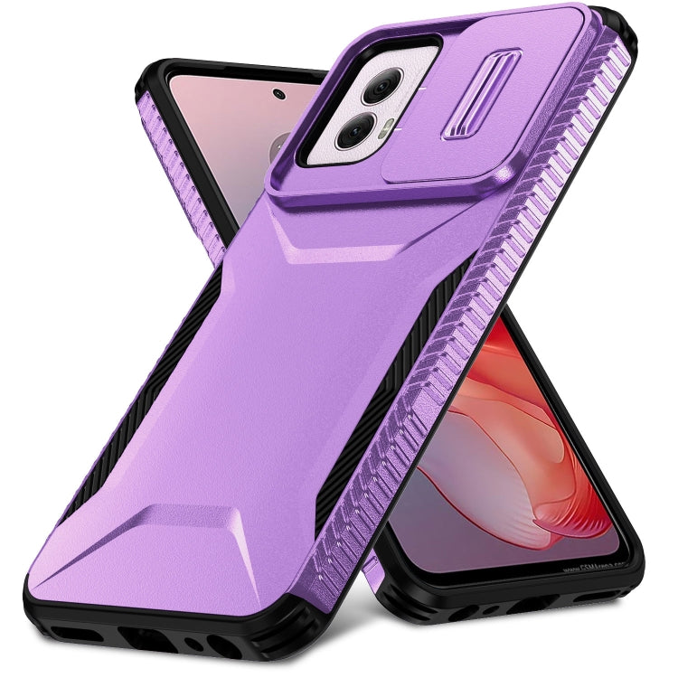 For Motorola Moto G Power 5G 2024 Sliding Camshield Phone Case(Purple) - Motorola Cases by PMC Jewellery | Online Shopping South Africa | PMC Jewellery | Buy Now Pay Later Mobicred