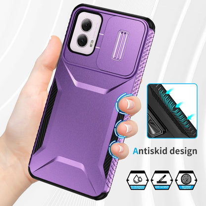 For Motorola Moto G Power 5G 2024 Sliding Camshield Phone Case(Purple) - Motorola Cases by PMC Jewellery | Online Shopping South Africa | PMC Jewellery | Buy Now Pay Later Mobicred