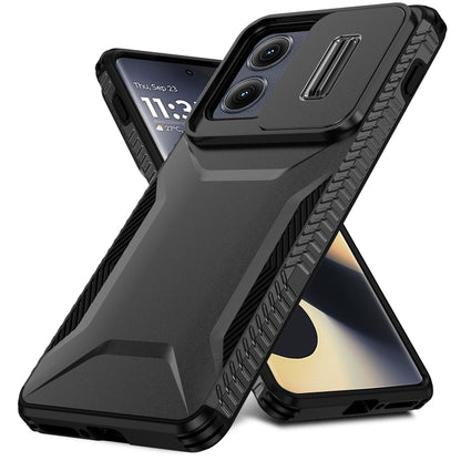 For Motorola Edge 5G 2024 Sliding Camshield Phone Case(Black) - Motorola Cases by PMC Jewellery | Online Shopping South Africa | PMC Jewellery | Buy Now Pay Later Mobicred