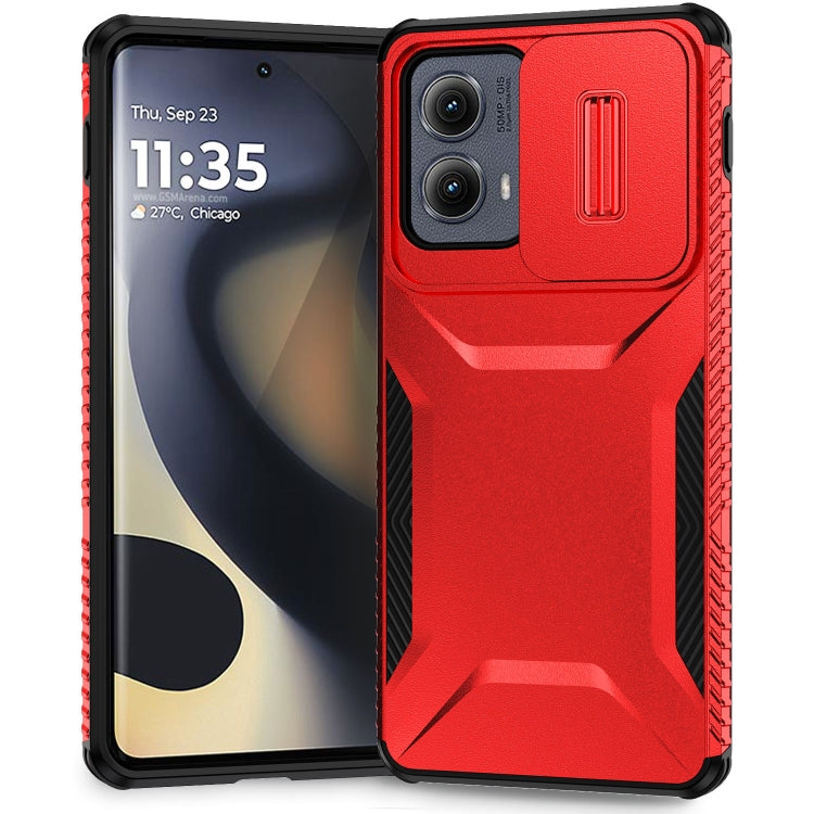 For Motorola Edge 5G 2024 Sliding Camshield Phone Case(Red) - Motorola Cases by PMC Jewellery | Online Shopping South Africa | PMC Jewellery | Buy Now Pay Later Mobicred