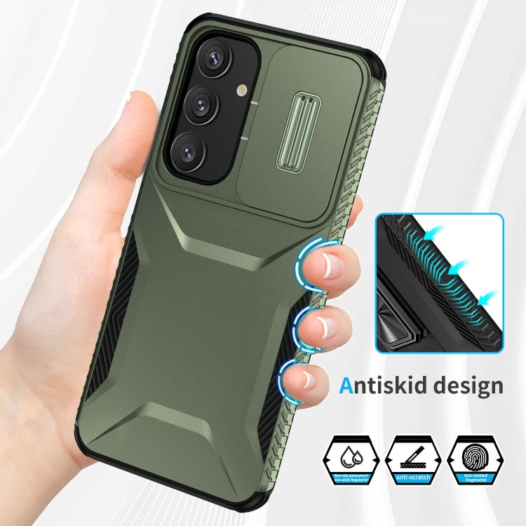 For Samsung Galaxy S25 5G / S24 5G Sliding Camshield Phone Case(Alpine Green) - Galaxy S24 5G Cases by PMC Jewellery | Online Shopping South Africa | PMC Jewellery | Buy Now Pay Later Mobicred