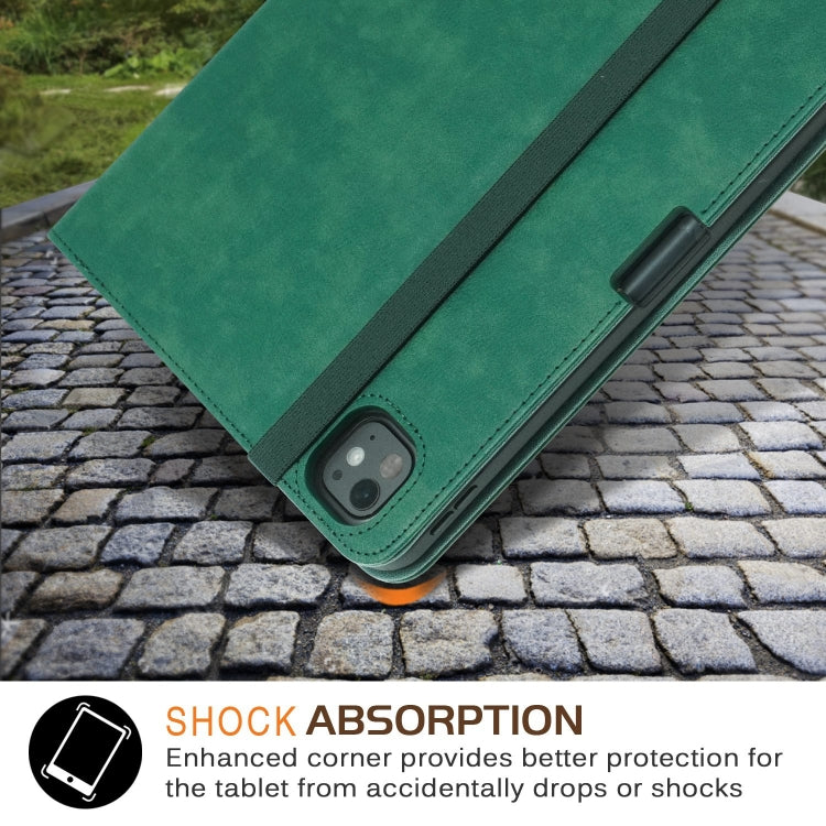 For iPad Pro 11 2024 Front Stand Smart TPU Leather Tablet Case(Green) - iPad Pro 11 2024 Cases by PMC Jewellery | Online Shopping South Africa | PMC Jewellery | Buy Now Pay Later Mobicred