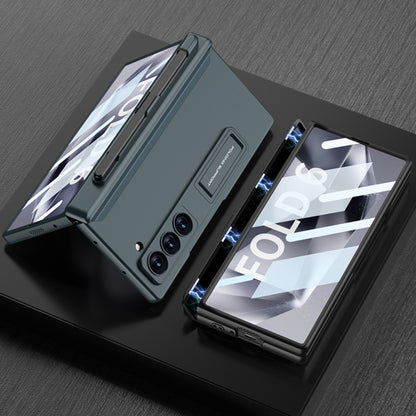 For Samsung Galaxy Z Fold6 GKK Integrated Full Coverage Magnetic Fold Phone Case with Pen Slot, Not Included Pen(Grey) - Galaxy Z Fold6 5G Cases by GKK | Online Shopping South Africa | PMC Jewellery | Buy Now Pay Later Mobicred