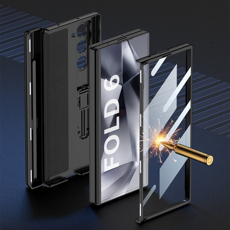 For Samsung Galaxy Z Fold6 GKK Integrated Magnetic Full Coverage Flip Phone Case with Pen Box, Not Included Pen(Black) - Galaxy Z Fold6 5G Cases by GKK | Online Shopping South Africa | PMC Jewellery | Buy Now Pay Later Mobicred