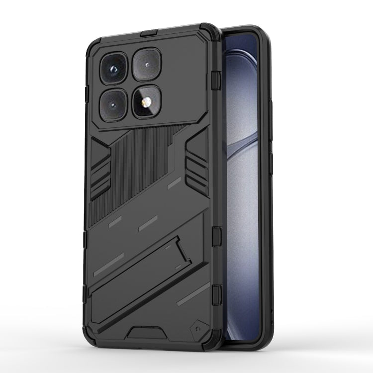 For Redmi K70 Ultra Global Punk Armor 2 in 1 PC + TPU Phone Case with Holder(Black) - Xiaomi Cases by PMC Jewellery | Online Shopping South Africa | PMC Jewellery | Buy Now Pay Later Mobicred