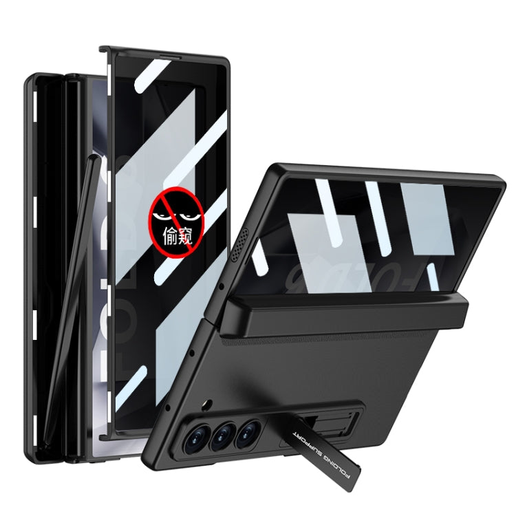 For Samsung Galaxy Z Fold6 GKK Integrated Anti Peep Full Coverage Magnetic Fold Phone Case with Pen Box, Not Included Pen(Black) - Galaxy Z Fold6 5G Cases by GKK | Online Shopping South Africa | PMC Jewellery | Buy Now Pay Later Mobicred