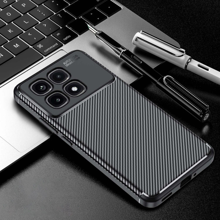 For Redmi K70 Ultra Carbon Fiber Texture Shockproof TPU Phone Case(Black) - Xiaomi Cases by PMC Jewellery | Online Shopping South Africa | PMC Jewellery | Buy Now Pay Later Mobicred