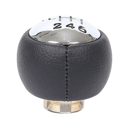 For Peugeot 307 / 308 Car Gear Lever Hand Ball Leather Gear Shift Knob, Style:6 Speed - Shift Knob by PMC Jewellery | Online Shopping South Africa | PMC Jewellery | Buy Now Pay Later Mobicred