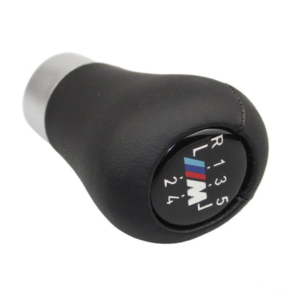 For BMW 3 Series E90 Round Car Gear Lever Leather Gear Shift Knob, Style:5 Speed - Shift Knob by PMC Jewellery | Online Shopping South Africa | PMC Jewellery | Buy Now Pay Later Mobicred