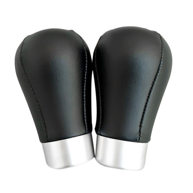 For BMW 3 Series E90 Round Car Gear Lever Leather Gear Shift Knob, Style:5 Speed - Shift Knob by PMC Jewellery | Online Shopping South Africa | PMC Jewellery | Buy Now Pay Later Mobicred