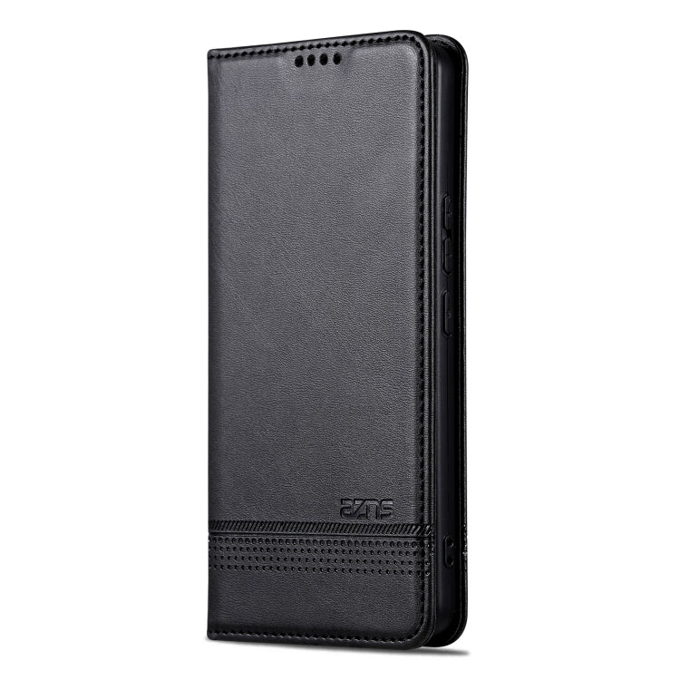 For Redmi Note 14 Pro 5G AZNS Magnetic Calf Texture Flip Leather Phone Case(Black) - Note 14 Pro Cases by AZNS | Online Shopping South Africa | PMC Jewellery | Buy Now Pay Later Mobicred