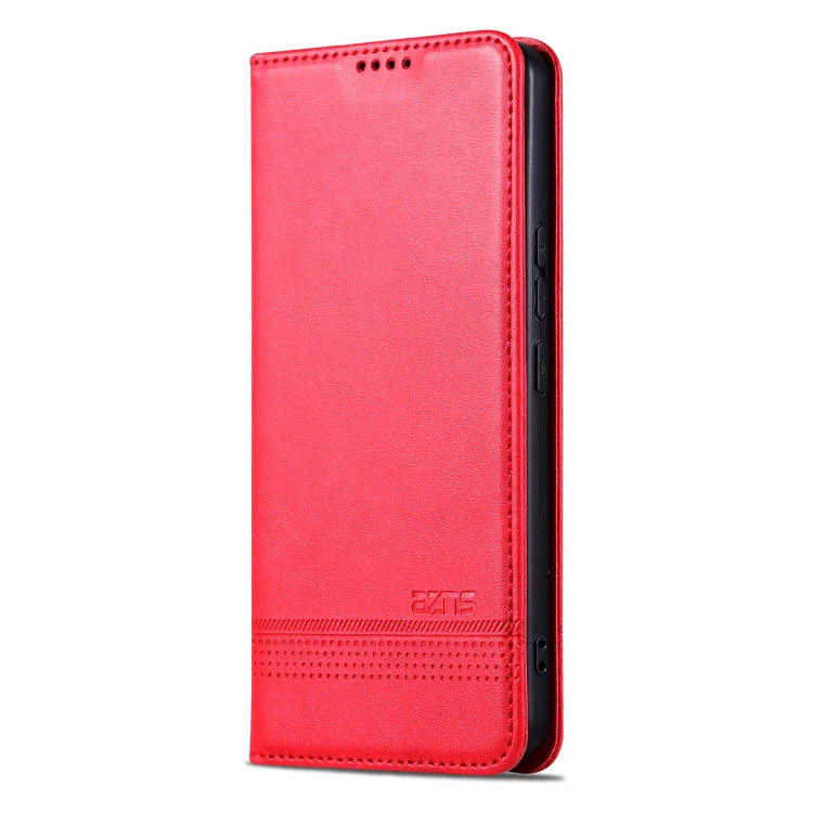 For Redmi Note 14 Pro+ 5G AZNS Magnetic Calf Texture Flip Leather Phone Case(Red) - Note 14 Pro+ Cases by AZNS | Online Shopping South Africa | PMC Jewellery | Buy Now Pay Later Mobicred