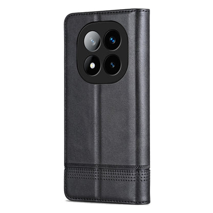 For Redmi Note 14 Pro+ 5G AZNS Magnetic Calf Texture Flip Leather Phone Case(Black) - Note 14 Pro+ Cases by AZNS | Online Shopping South Africa | PMC Jewellery | Buy Now Pay Later Mobicred