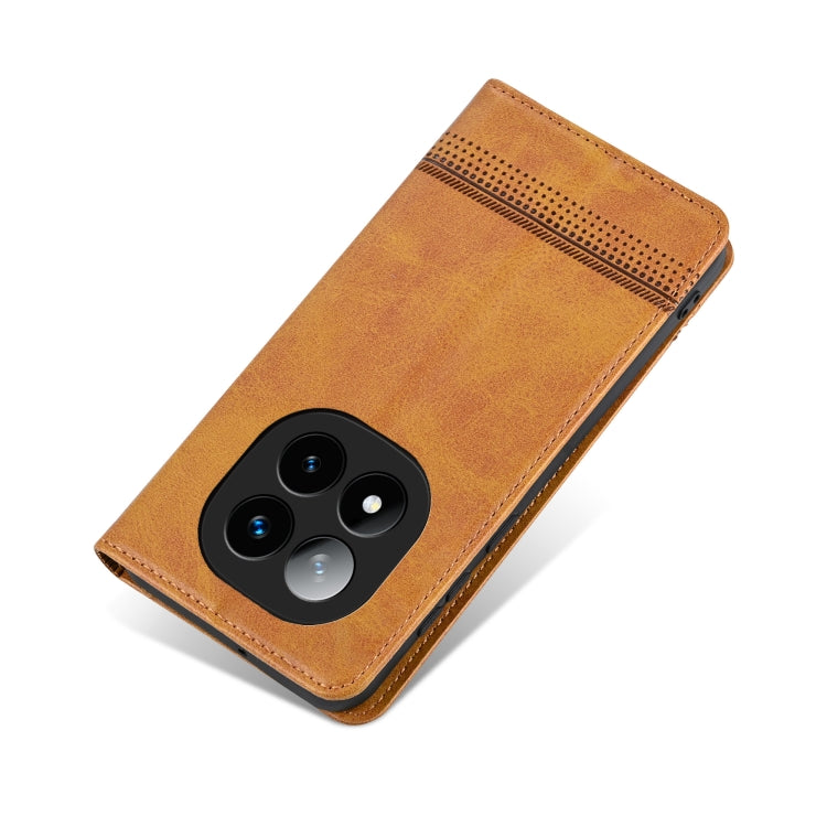 For Redmi Note 14 Pro+ 5G AZNS Magnetic Calf Texture Flip Leather Phone Case(Light Brown) - Note 14 Pro+ Cases by AZNS | Online Shopping South Africa | PMC Jewellery | Buy Now Pay Later Mobicred