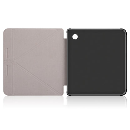 For Kobo Libra Colour 2024 Solid Color Deformation TPU Leather Smart Tablet Case(Grey) - Others by PMC Jewellery | Online Shopping South Africa | PMC Jewellery | Buy Now Pay Later Mobicred