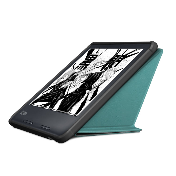 For Kobo Libra Colour 2024 Solid Color Deformation TPU Leather Smart Tablet Case(Green) - Others by PMC Jewellery | Online Shopping South Africa | PMC Jewellery | Buy Now Pay Later Mobicred