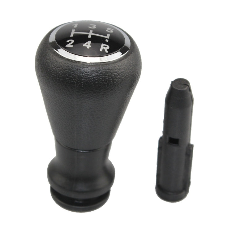 For Citroen C4 / Peugeot 307 Car Gear Lever Knob Leather Gear Shift Knob, with Converter(Black) - Shift Knob by PMC Jewellery | Online Shopping South Africa | PMC Jewellery | Buy Now Pay Later Mobicred