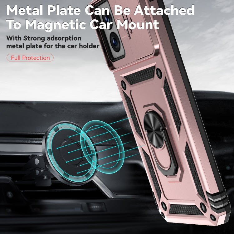 For Motorola Moto G Power 5G 2024 Sliding Camshield Holder Phone Case(Rose Gold) - Motorola Cases by PMC Jewellery | Online Shopping South Africa | PMC Jewellery | Buy Now Pay Later Mobicred