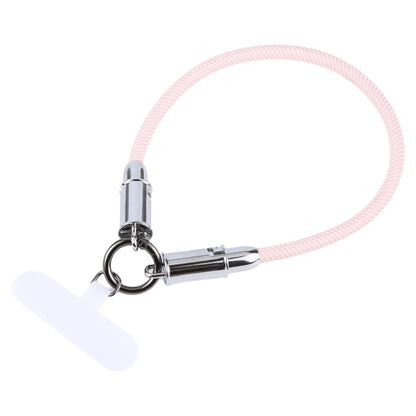 USB-C / Type-C to 8 Pin Data Cable Phone Anti-lost Short Lanyard, Length: 30cm(Pink Braid) - 2 in 1 Cable by PMC Jewellery | Online Shopping South Africa | PMC Jewellery | Buy Now Pay Later Mobicred