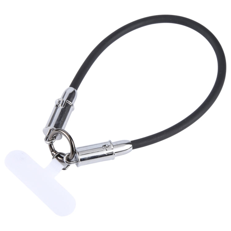 USB-C / Type-C to 8 Pin Data Cable Phone Anti-lost Short Lanyard, Length: 30cm(Black Silicone) - 2 in 1 Cable by PMC Jewellery | Online Shopping South Africa | PMC Jewellery | Buy Now Pay Later Mobicred