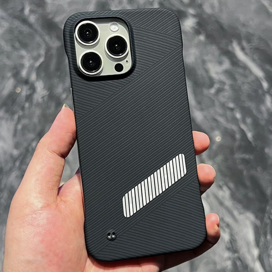 For iPhone 14 Pro Carbon Fiber Frameless Cooling Phone Case(Silver) - iPhone 14 Pro Cases by PMC Jewellery | Online Shopping South Africa | PMC Jewellery | Buy Now Pay Later Mobicred