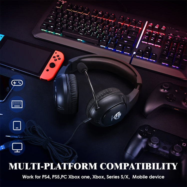 SoulBytes S20 RGB Light Gaming Headset with Mic(Black) - Multimedia Headset by Soulbytes | Online Shopping South Africa | PMC Jewellery | Buy Now Pay Later Mobicred