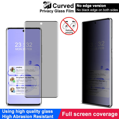 For vivo X100s Pro / X100 Ultra imak 3D Curved Privacy Full Screen Tempered Glass Film - vivo Tempered Glass by imak | Online Shopping South Africa | PMC Jewellery | Buy Now Pay Later Mobicred