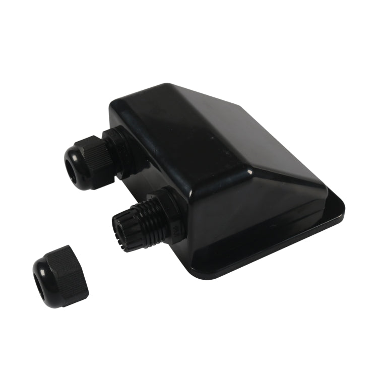 RV Sealed Waterproof Solar Double Cable Entry Gland Box(Black) - Other Tools by PMC Jewellery | Online Shopping South Africa | PMC Jewellery | Buy Now Pay Later Mobicred