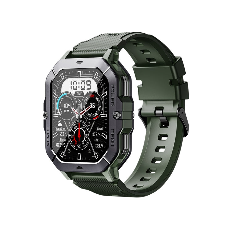 LEMFO C28 2.02 inch Sport Smart Watch, Support Bluetooth Call / Sleep / Blood Oxygen / Heart Rate / Blood Pressure Health Monitor(Green) - Smart Watches by LEMFO | Online Shopping South Africa | PMC Jewellery | Buy Now Pay Later Mobicred