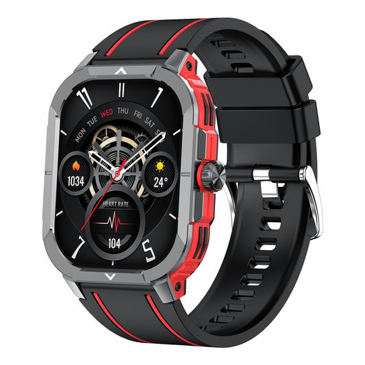 LEMFO HK56 2.06 inch BT5.3 IP68 Sport Smart Watch, Support Bluetooth Call / Message Notification / Heart Rate / Blood Pressure Health Monitor(Red) - Smart Watches by LEMFO | Online Shopping South Africa | PMC Jewellery | Buy Now Pay Later Mobicred