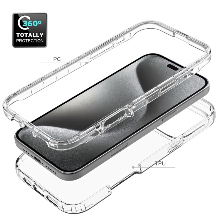 For iPhone 16 Pro Max Clear TPU Hybrid PC Shockproof Phone Case(Transparent) - iPhone 16 Pro Max Cases by PMC Jewellery | Online Shopping South Africa | PMC Jewellery | Buy Now Pay Later Mobicred