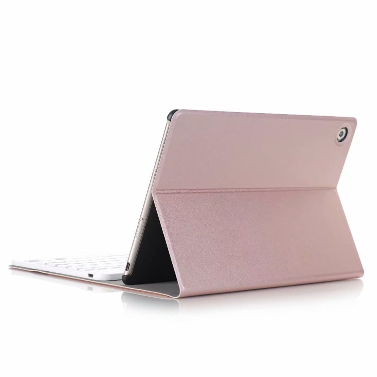 For Huawei MatePad T8 Ultra-thin Detachable Bluetooth Keyboard Leather Tablet Case with Stand & Sleep Function & Backlight(Rose Gold) - Huawei Keyboard by PMC Jewellery | Online Shopping South Africa | PMC Jewellery