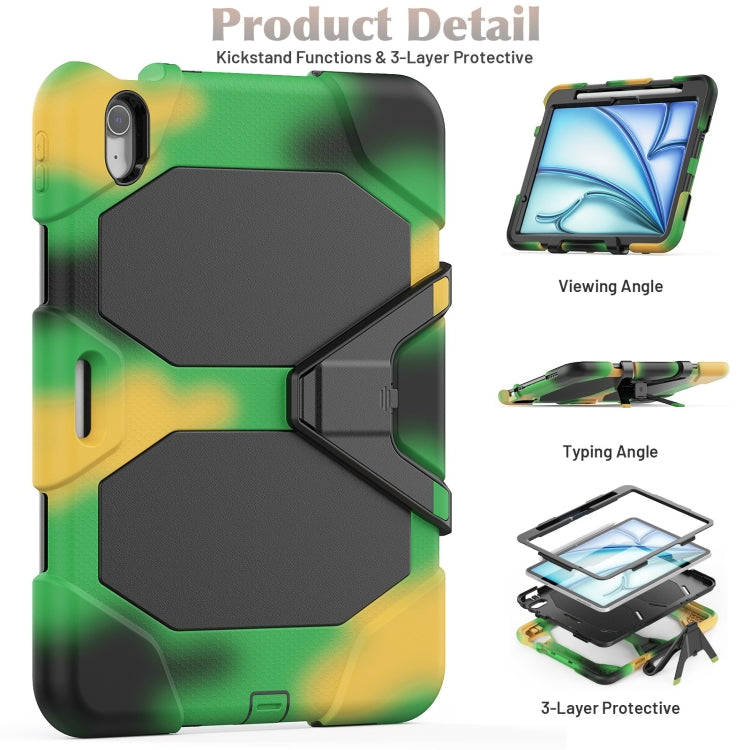 For iPad Air 11 2024 Colorful Silicone Heavy Duty Hybrid PC Tablet Case(Camouflage) - iPad Air 11 2024 Cases by PMC Jewellery | Online Shopping South Africa | PMC Jewellery | Buy Now Pay Later Mobicred